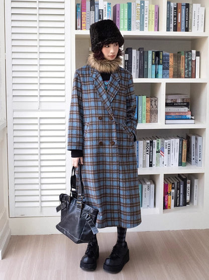 느슨한 격자 무늬 코트 [S0000011306]