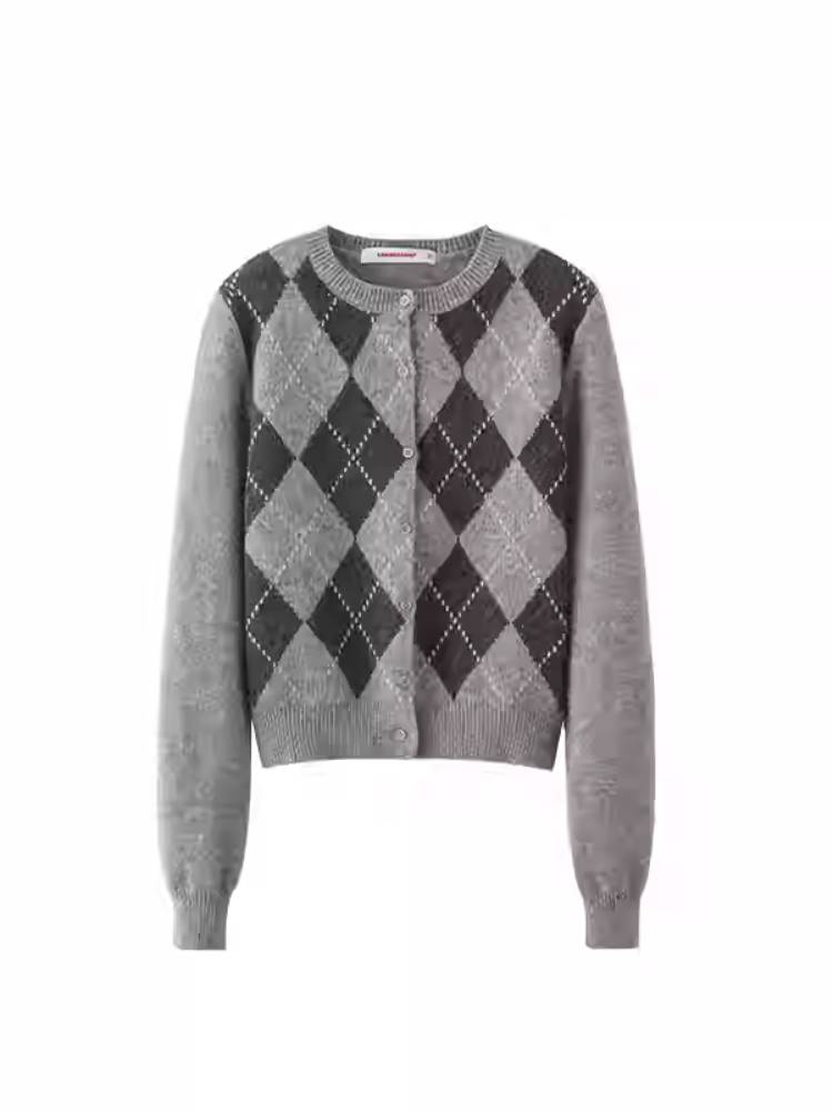 프레피 스타일 니트 가디건 [S0000011373]