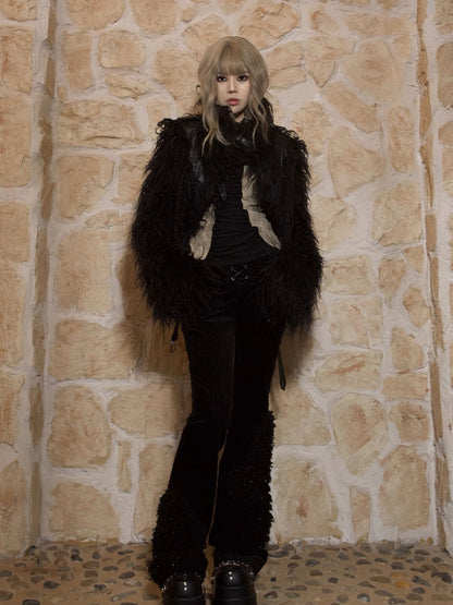 Punk fur jacket【s0000005664】