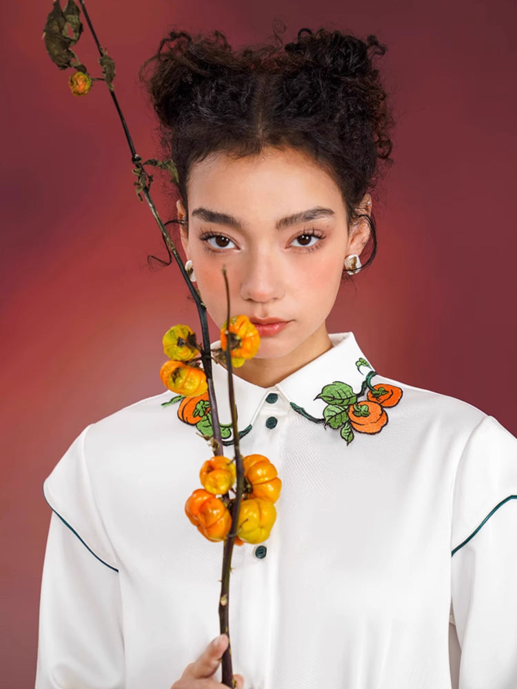 Chinese embroidery retro shirt【s0000006532】