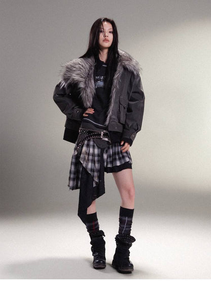 펑크 록 주름 스커트 [S0000011455]