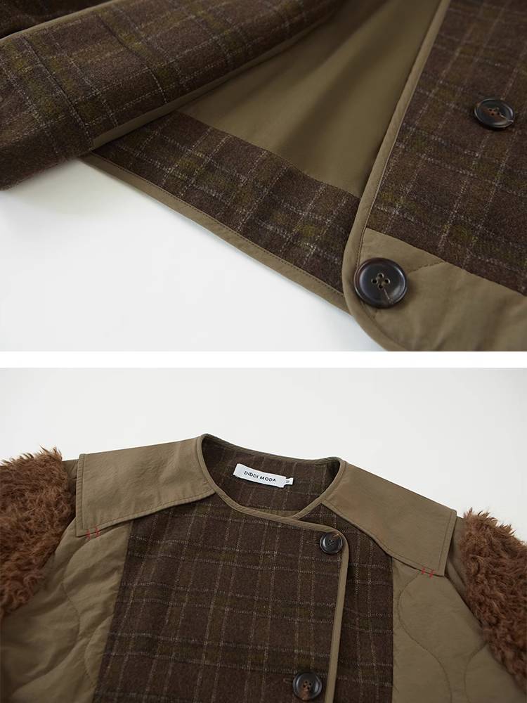 Cotton Plaid Coat [S0000010842]