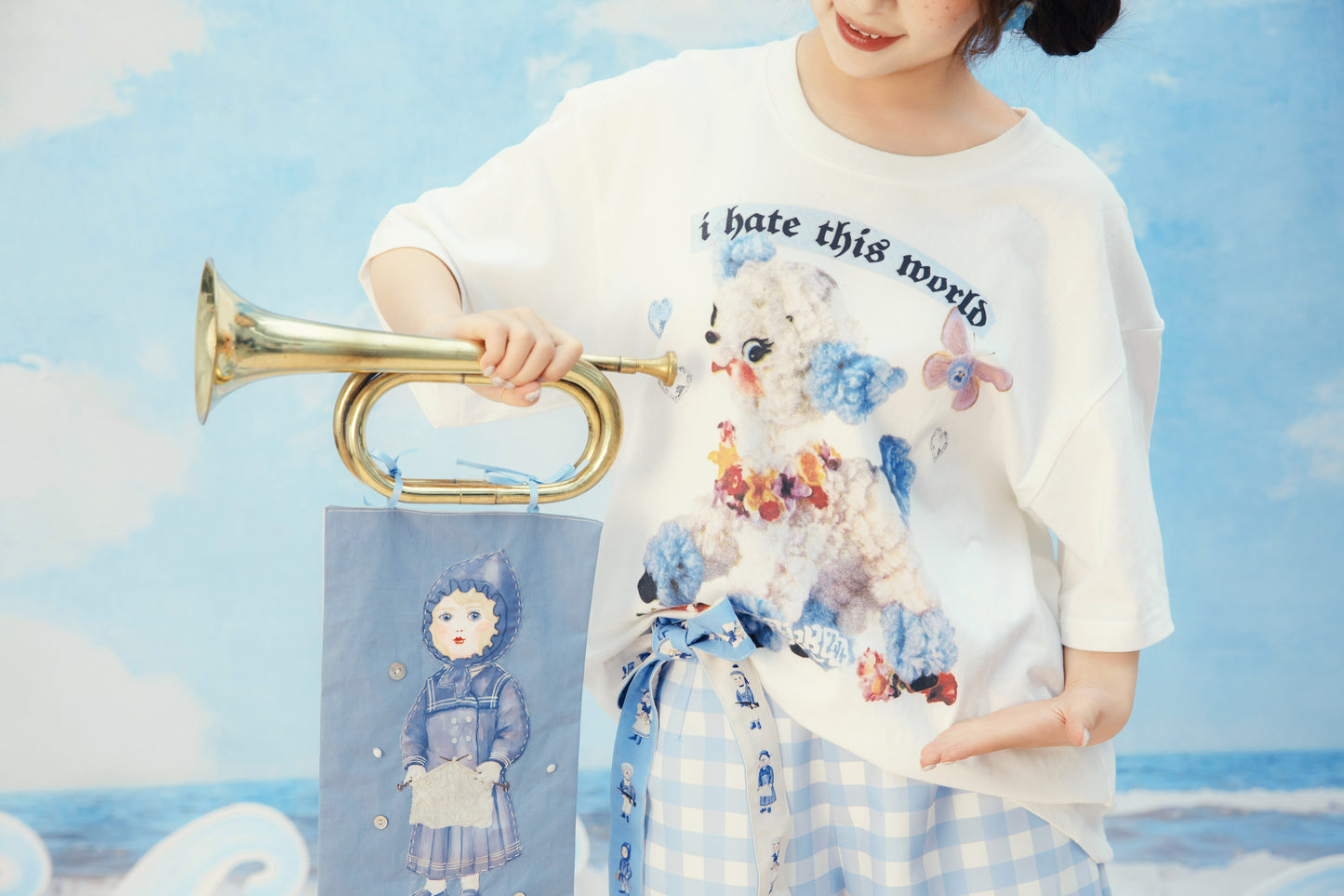 Whimsical Bear Mini-Figure Punk T-Shirt【s0000013930】