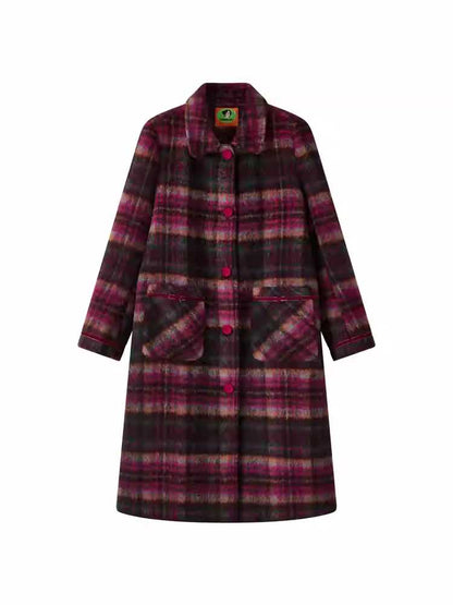 PLAID WOOL COAT [S0000010705]