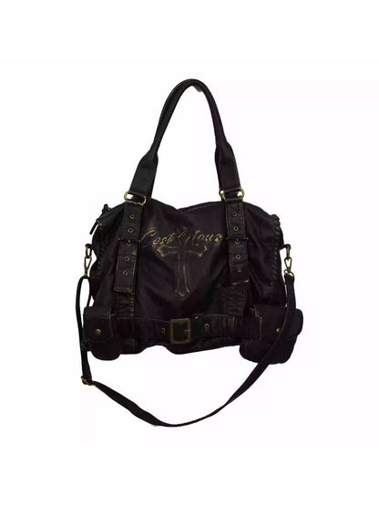 Retro textured leather bag【s0000011450】