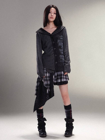 펑크 록 주름 스커트 [S0000011455]