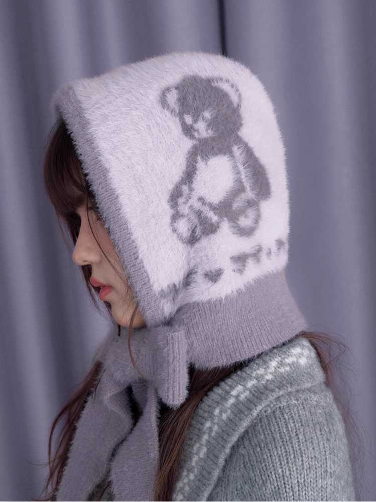 Bear Scarf Hat [S0000010687]