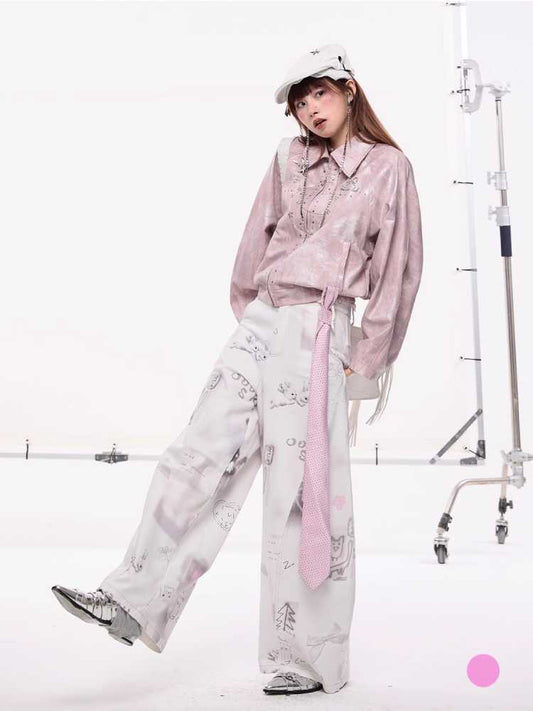 Original Print Wide Pants [S0000010421]