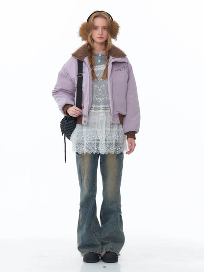 Retro style purple jacket【s0000011077】