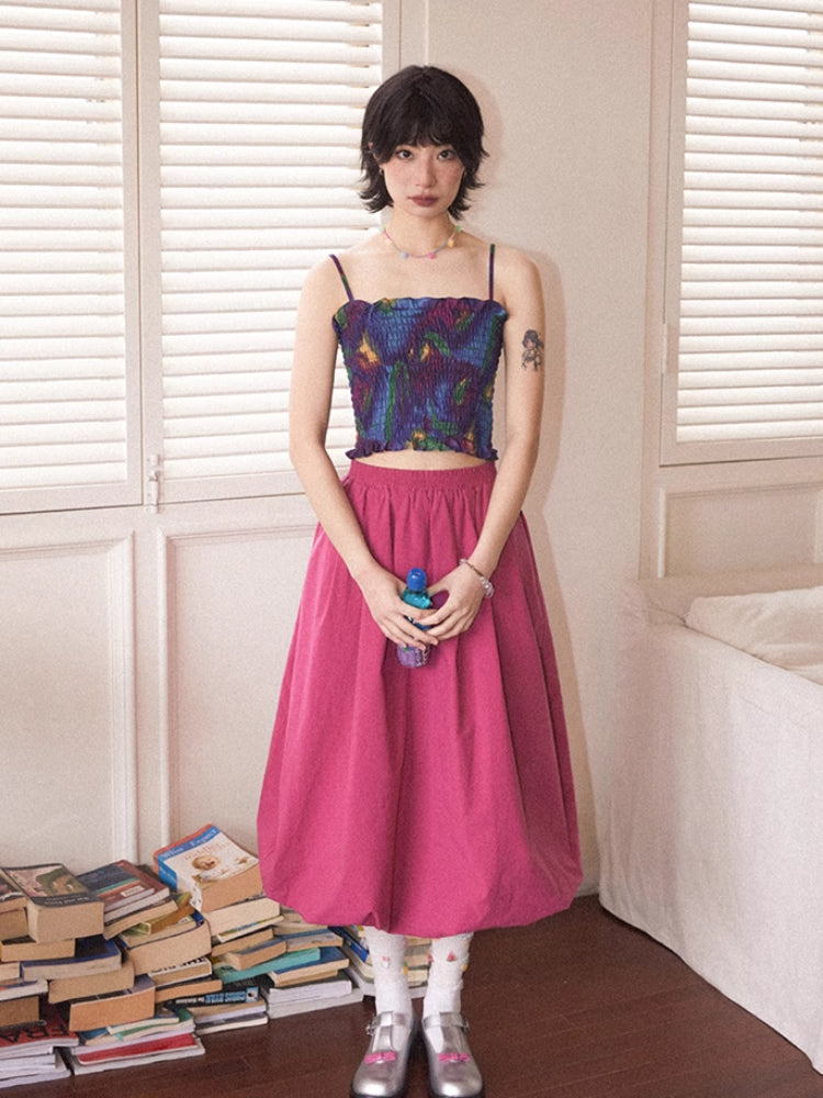 Summer 4-color short camisole【s0000007806】