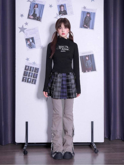 Dark sweet cool slim fit sweater【s0000011300】