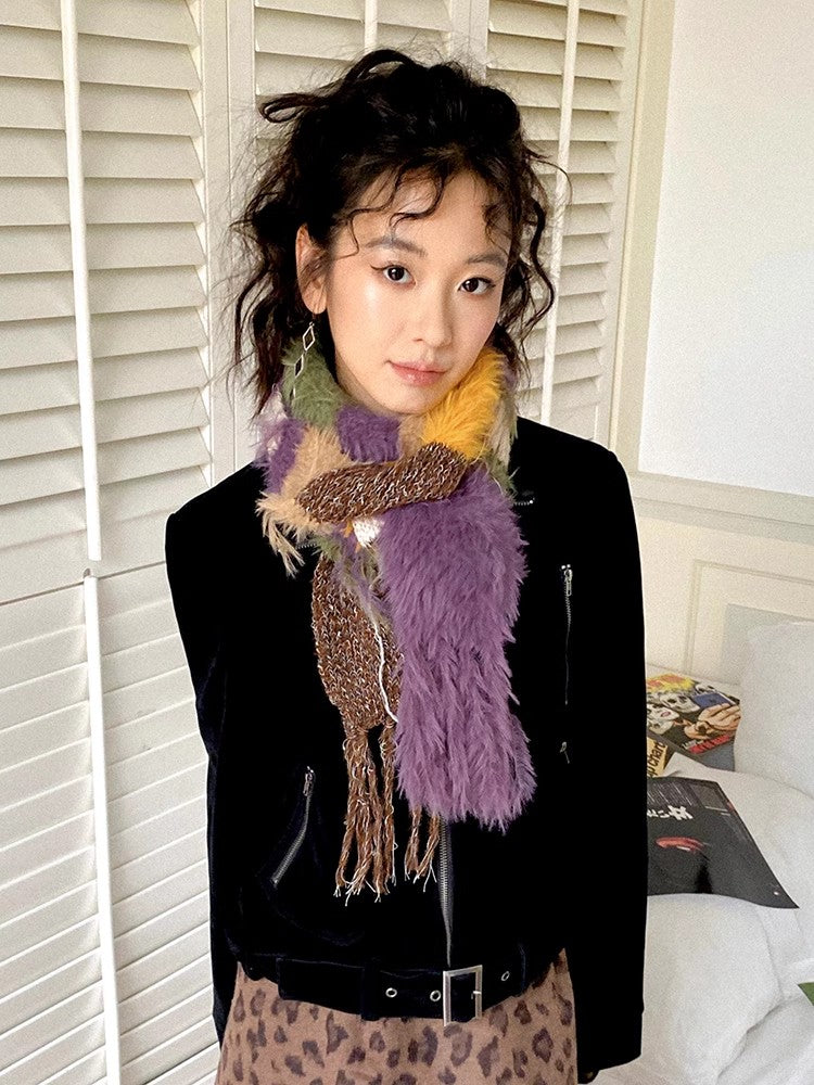 Soft striped scarf【s0000011115】