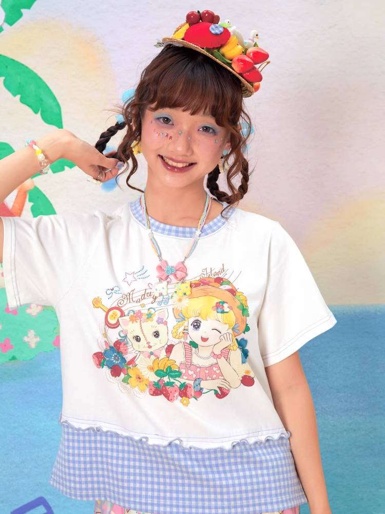 Cartoon Print Short Sleeve T-Shirt [S0000009533]