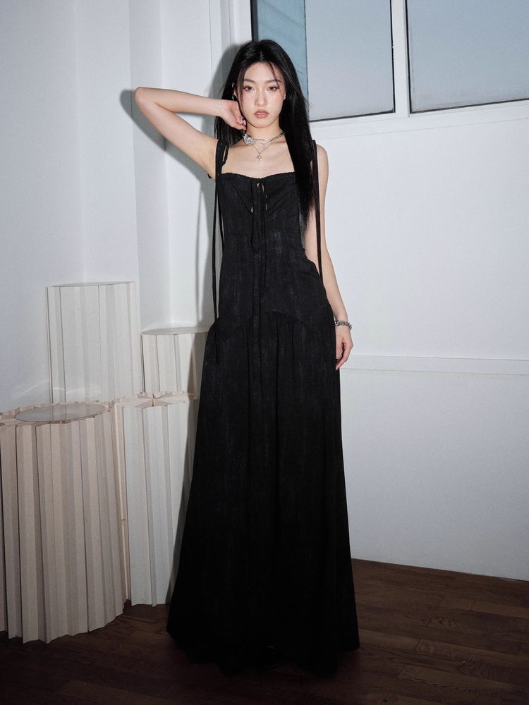 Elegant black dress【s0000009466】