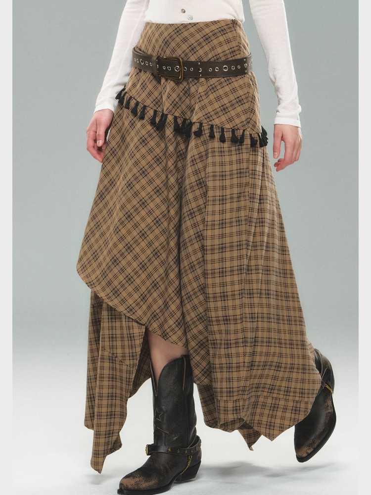 Retro Hot Girl Long Skirt [S0000010593]