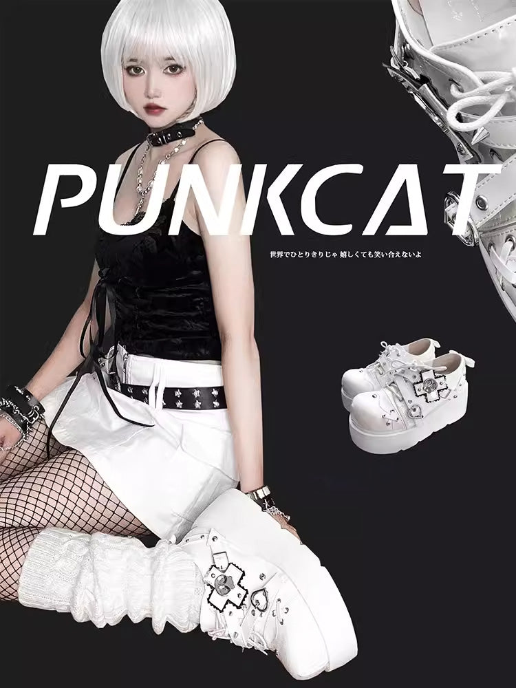 Hot girl original punk style platform shoes【s0000006208】