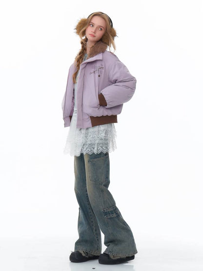 Retro style purple jacket【s0000011077】