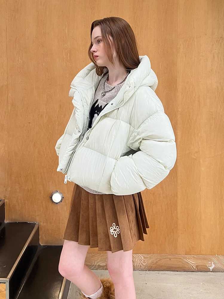 Fluffy Hooded Down Jacket [S0000010806]