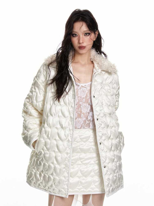 Quilted Fabric COAT AND SKIRT [S0000010569]