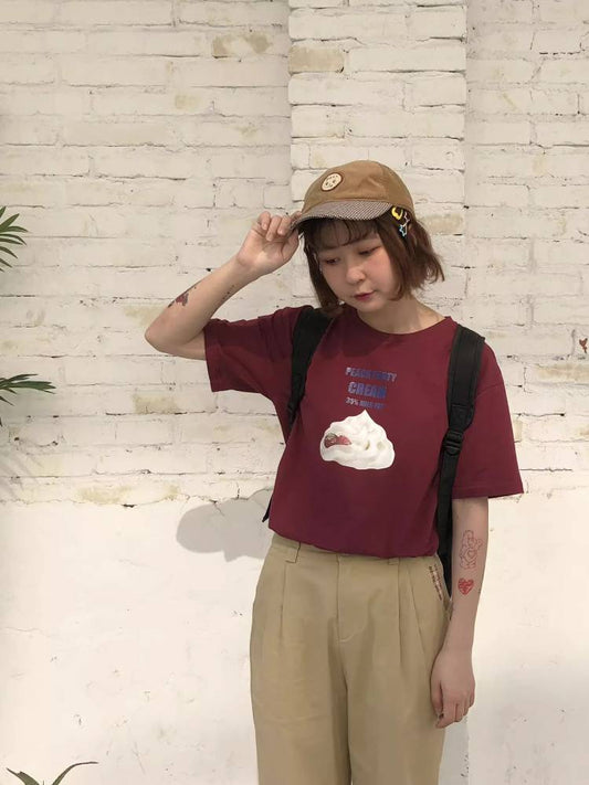 Short sleeve original summer T-shirt【s0000008455】