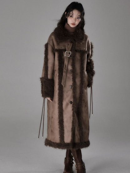 Long lamb thick coat【s0000005549】