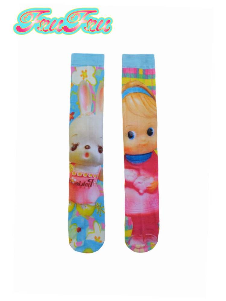 Cartoon Cute Toy Asymmetrical Mid Lady Socks【s0000006673】