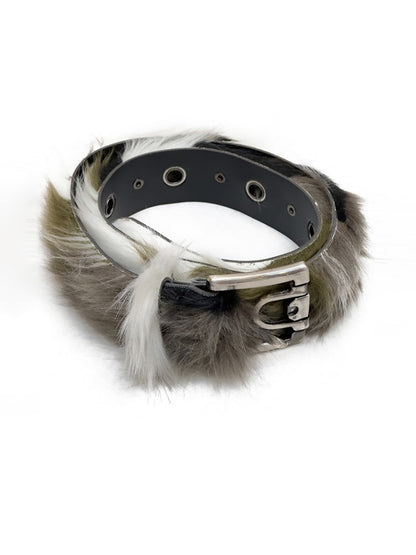 Punk Street Fur Rivet Metal Composite Belt【s0000004164】