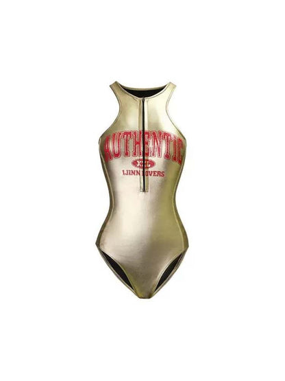 Sexy Shiny Tight One-Piece Swimsuit【s0000009154】