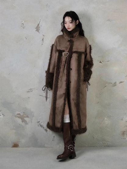 Long lamb thick coat【s0000005549】