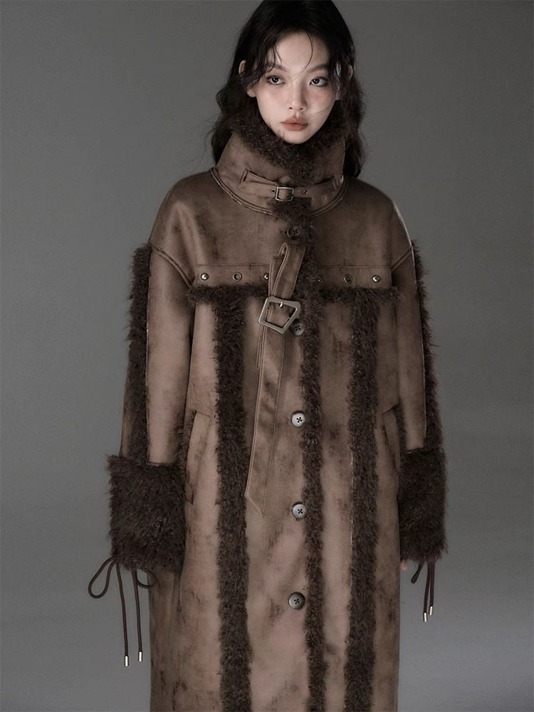 Long lamb thick coat【s0000005549】