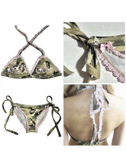 Camouflage & Star Slim Bikini【s0000007894】