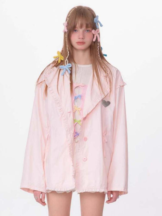 Loose Waist Drawstring Windbreaker【s0000007146】