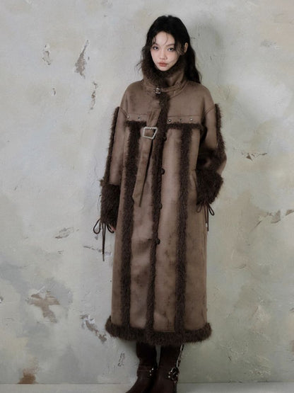 Long lamb thick coat【s0000005549】