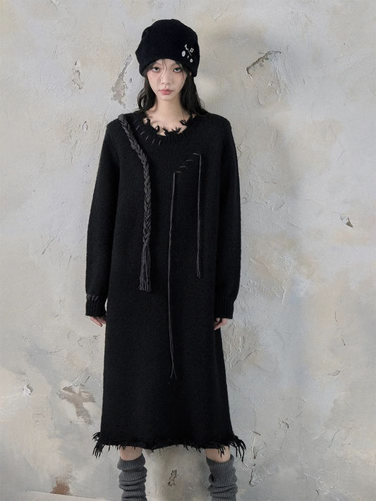 Loose sweater dress【s0000005551】