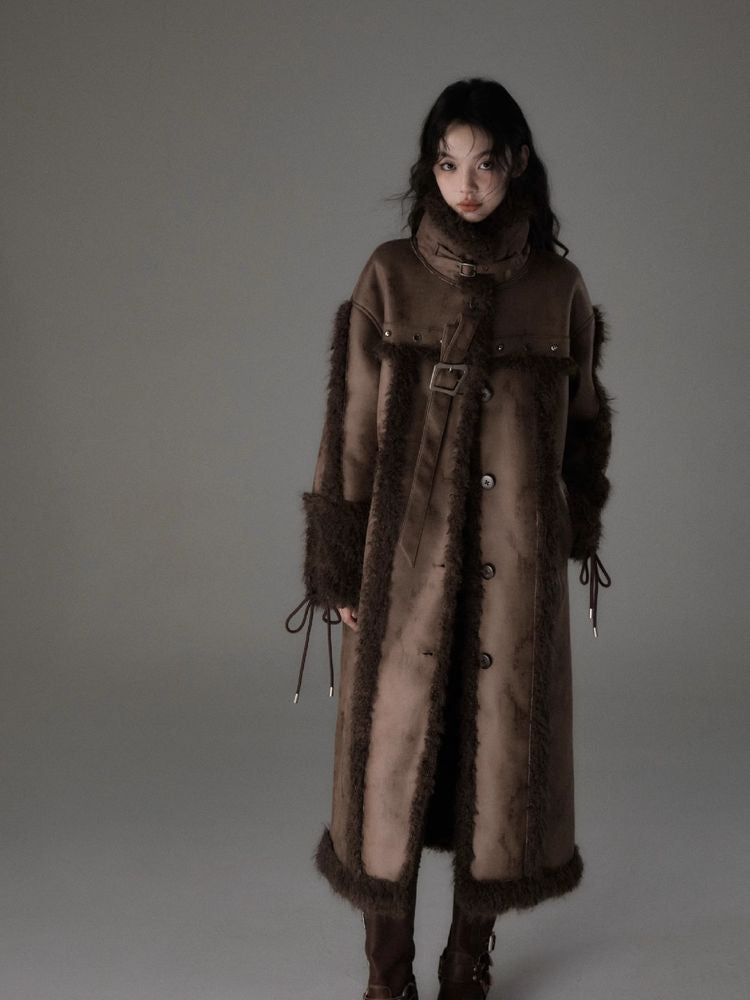 Long lamb thick coat【s0000005549】