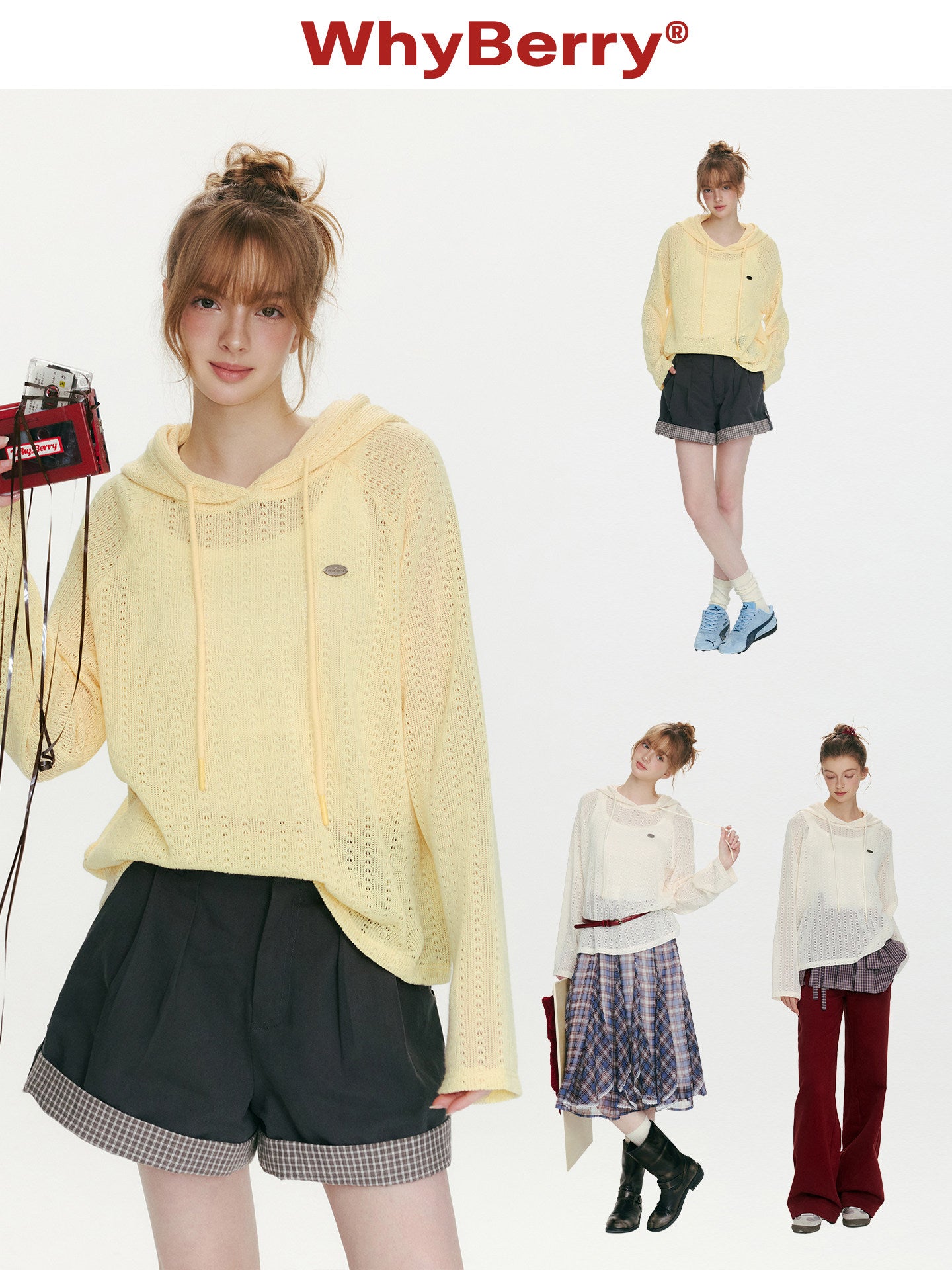 Island Floating Hooded Knit Top【s0000015679】