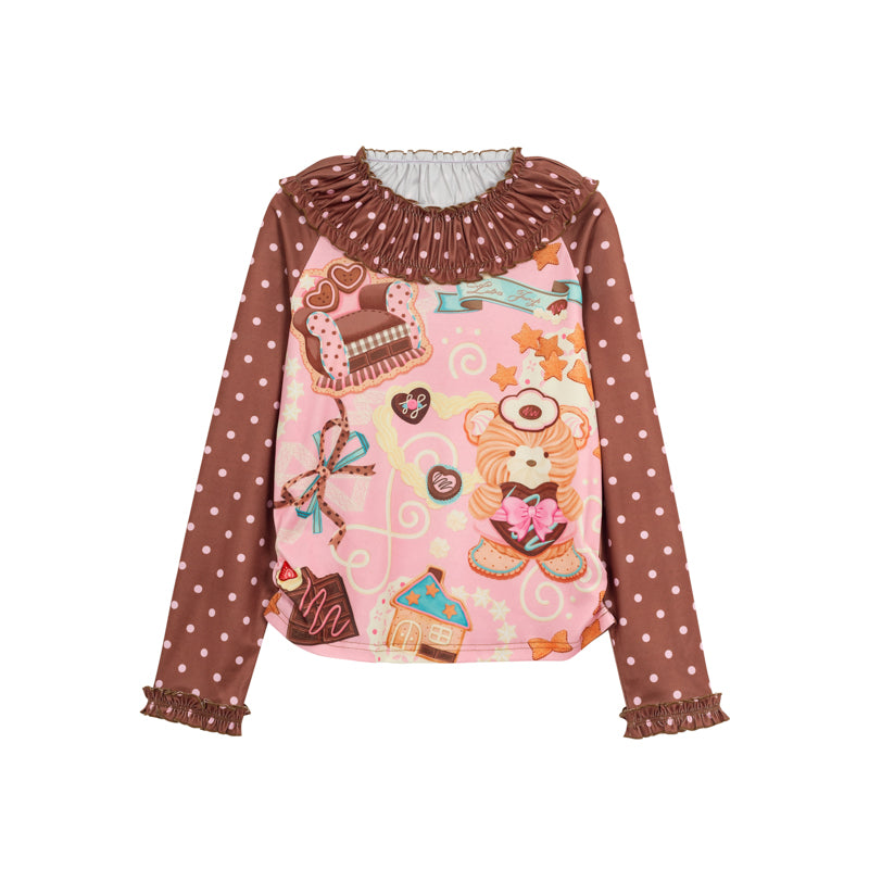 Polka Dot Lace Collar Base Layer【s0000014516】