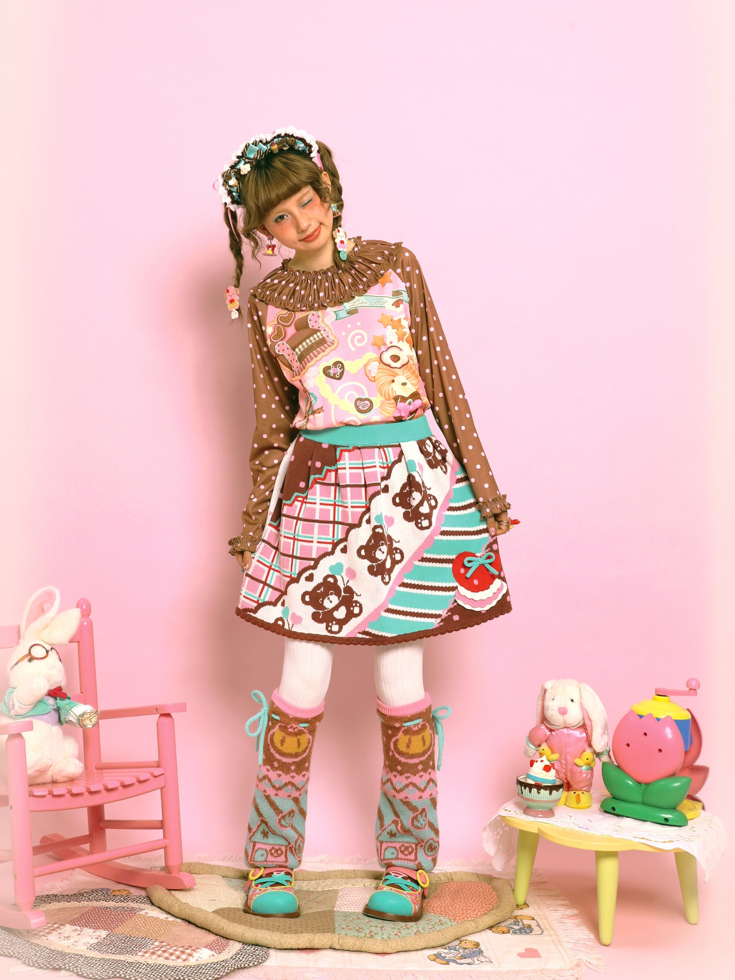 Polka Dot Lace Collar Base Layer【s0000014516】