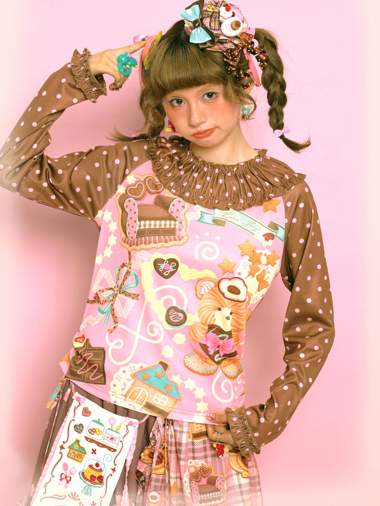Polka Dot Lace Collar Base Layer【s0000014516】