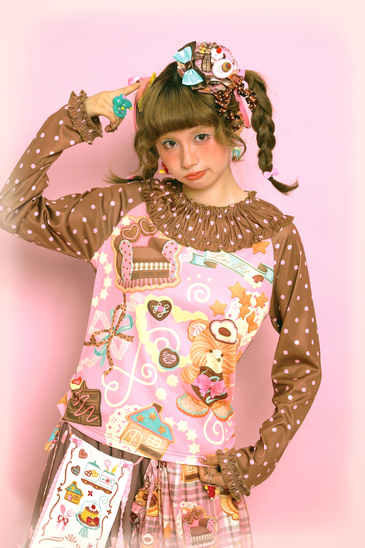 Polka Dot Lace Collar Base Layer【s0000014516】