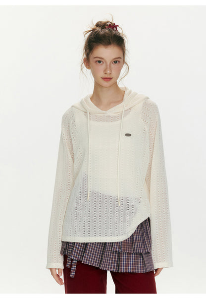 Island Floating Hooded Knit Top【s0000015679】