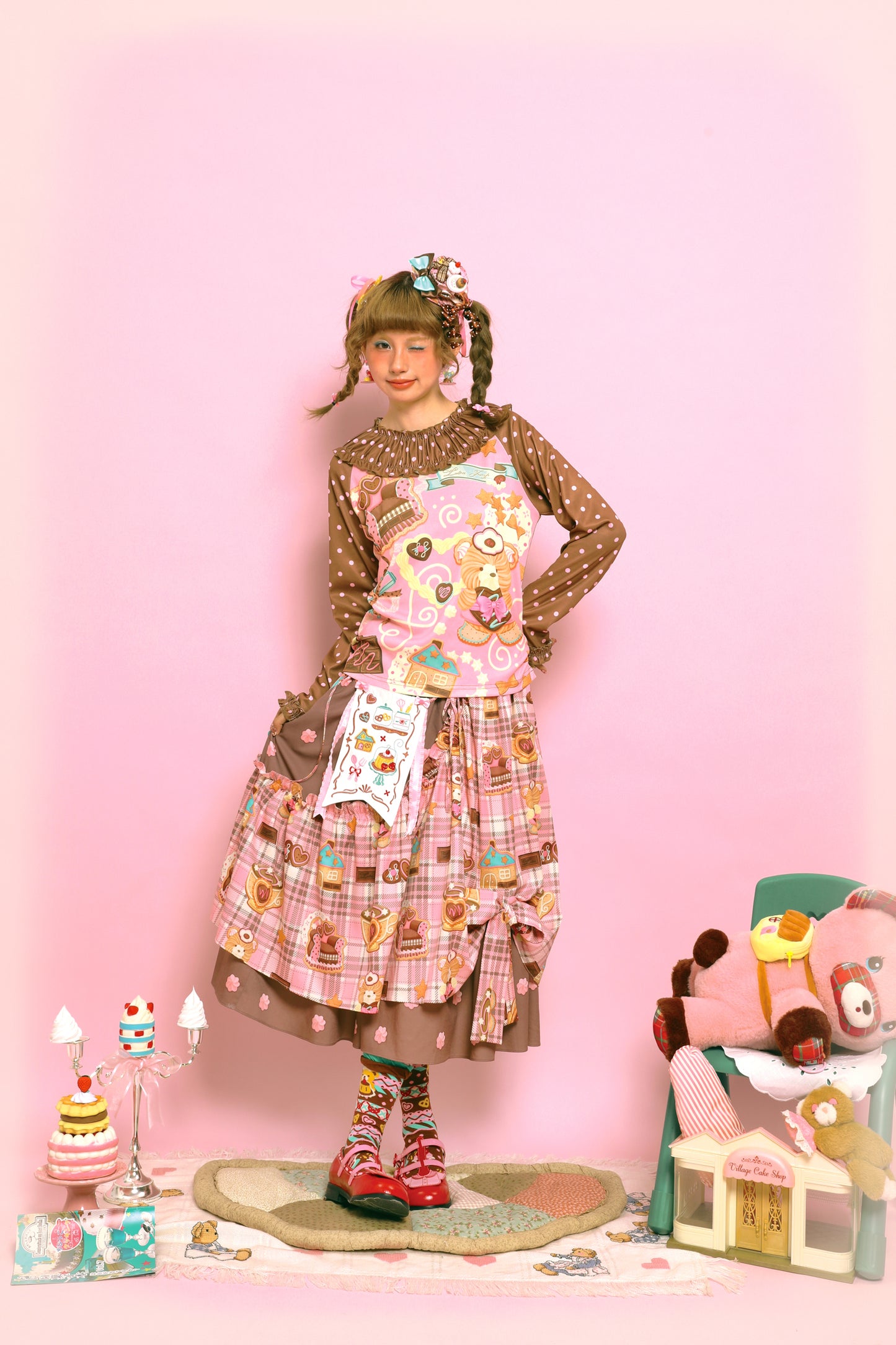 Polka Dot Lace Collar Base Layer【s0000014516】