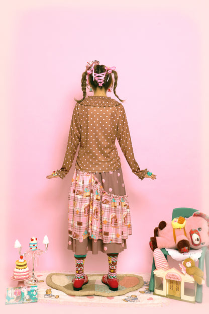 Polka Dot Lace Collar Base Layer【s0000014516】
