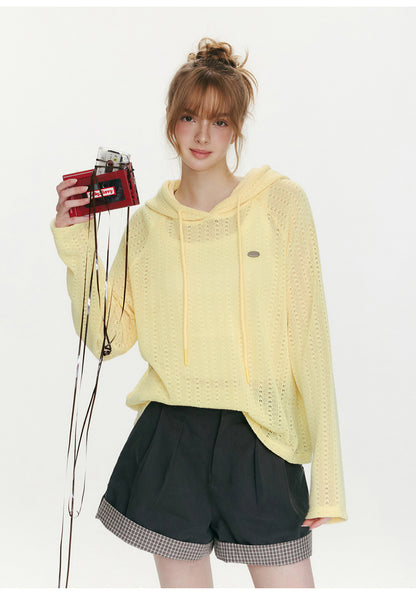 Island Floating Hooded Knit Top【s0000015679】