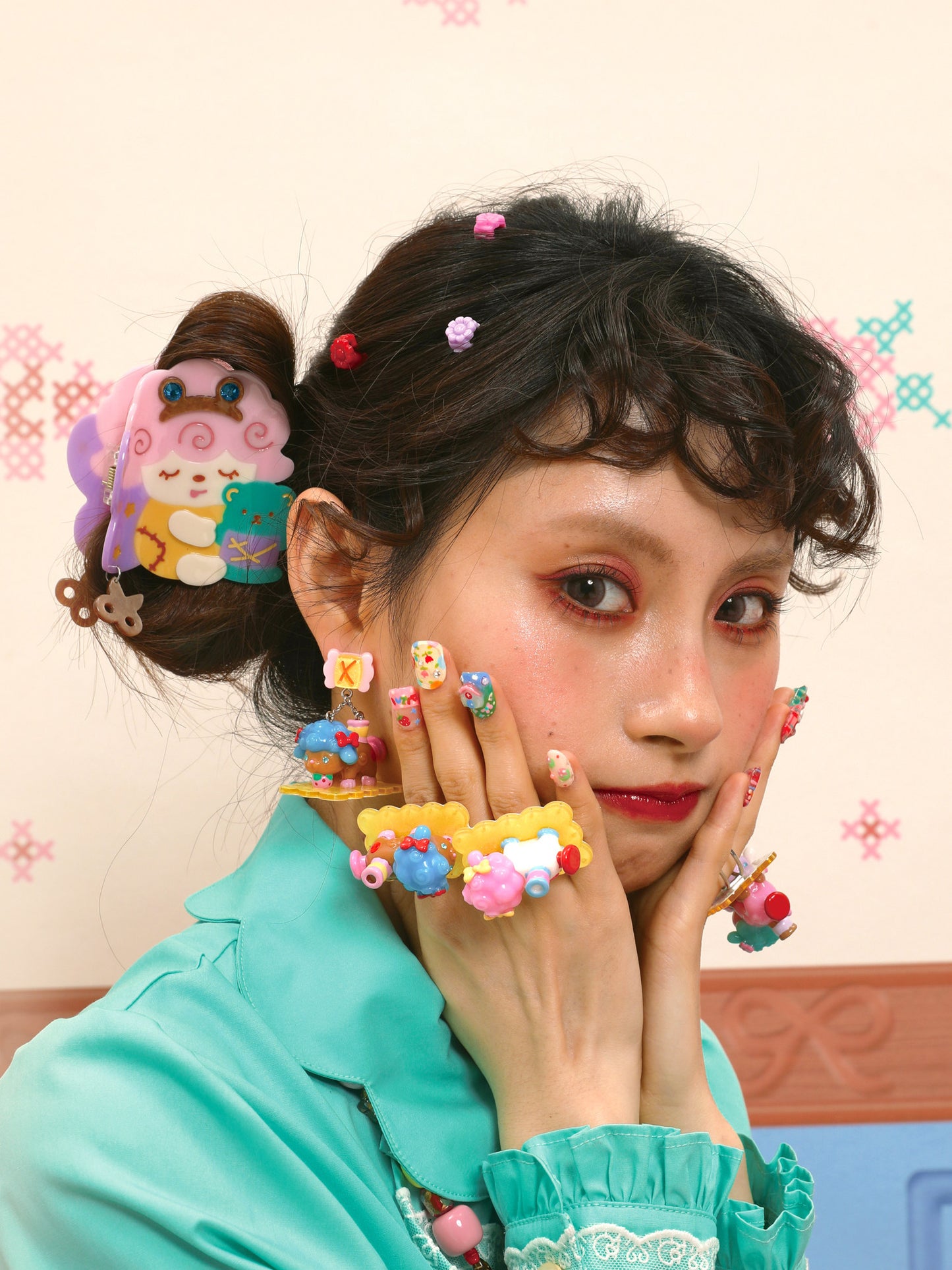 Acrylic Acetate Lamb Grab Clip【s0000015579】