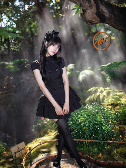 Gothic Lace Double Breasted Dress【s0000016939】