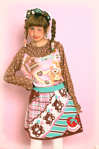Polka Dot Lace Collar Base Layer【s0000014516】
