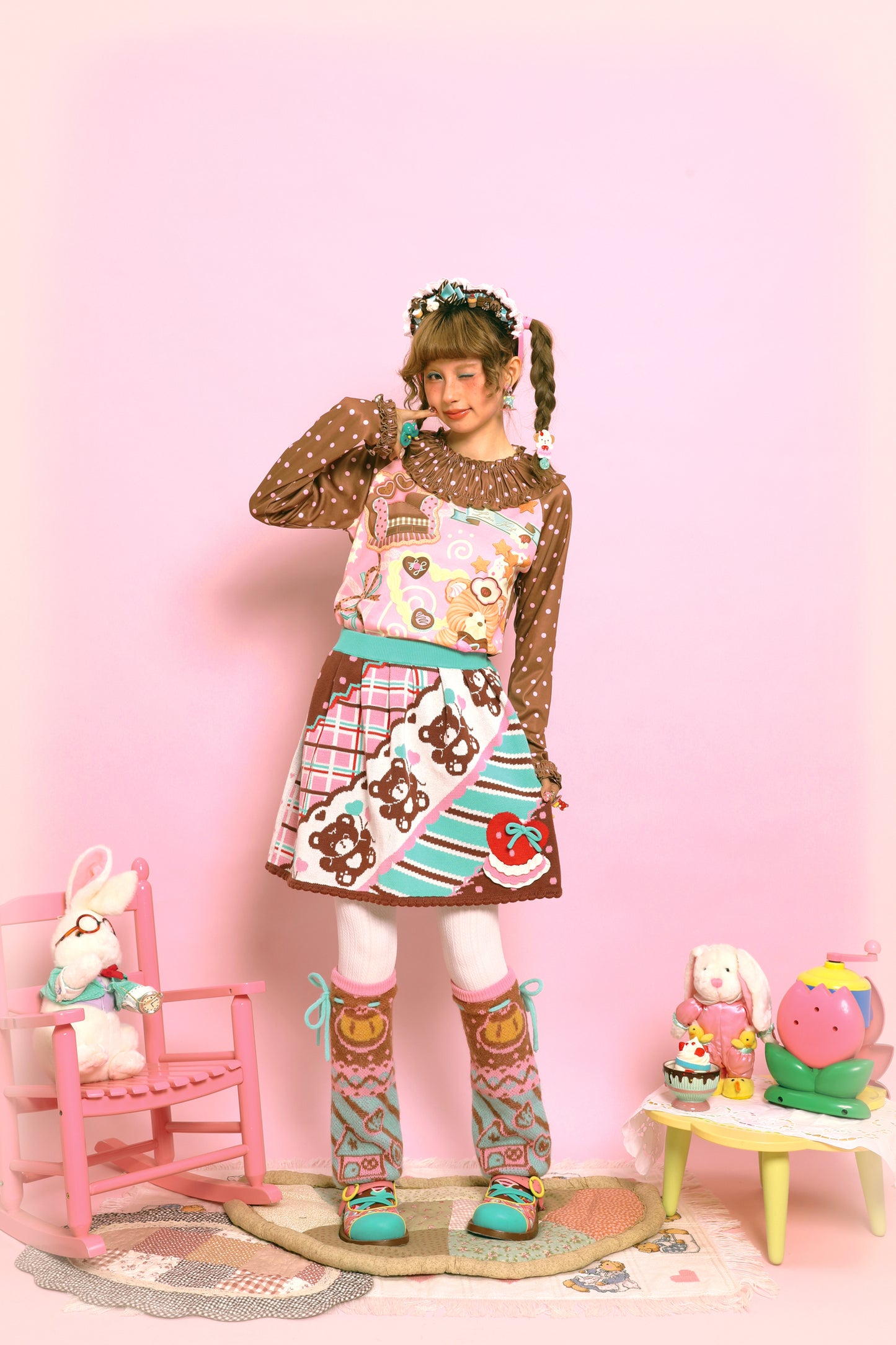 Polka Dot Lace Collar Base Layer【s0000014516】