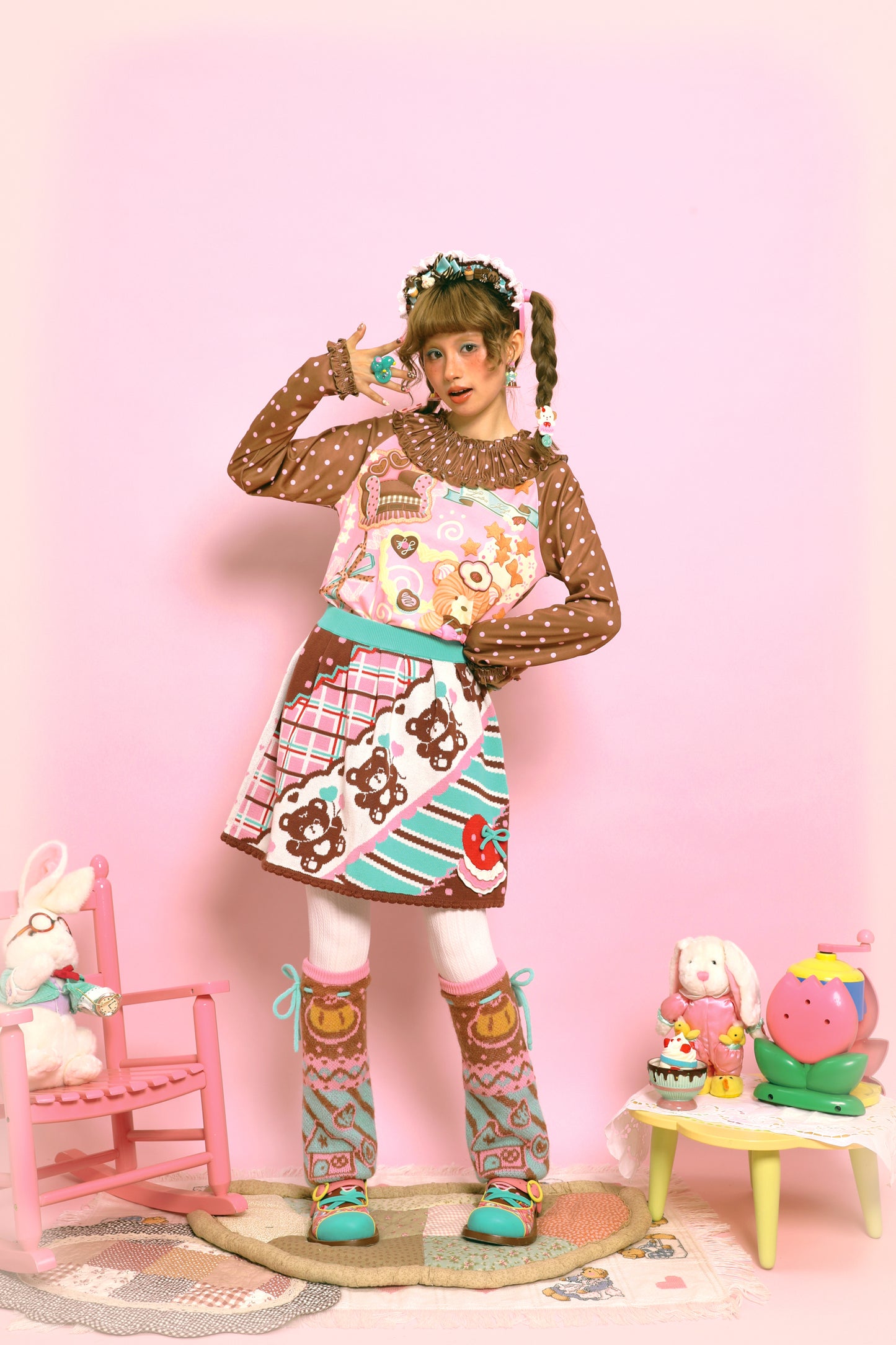 Polka Dot Lace Collar Base Layer【s0000014516】