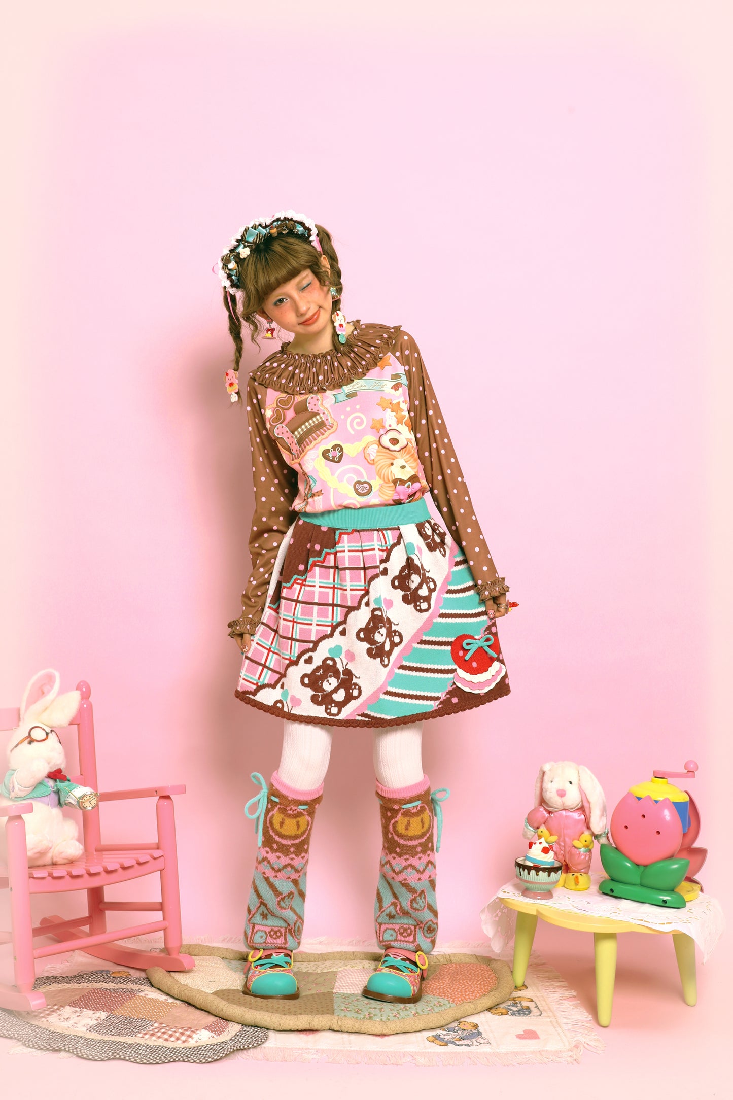 Polka Dot Lace Collar Base Layer【s0000014516】